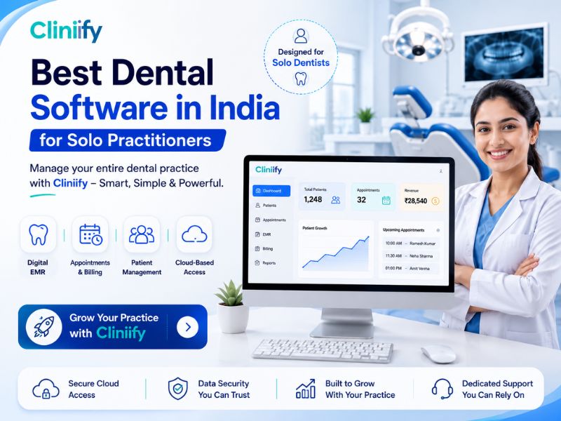 Best Dental Software in India for Solo Practitioners – Cliniify