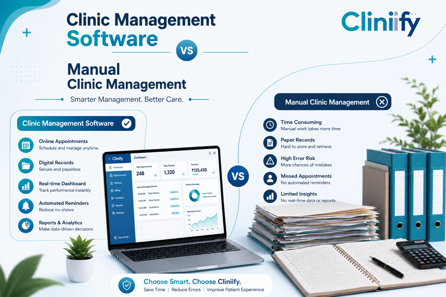 Clinic Management Software vs Manual Clinic Management
