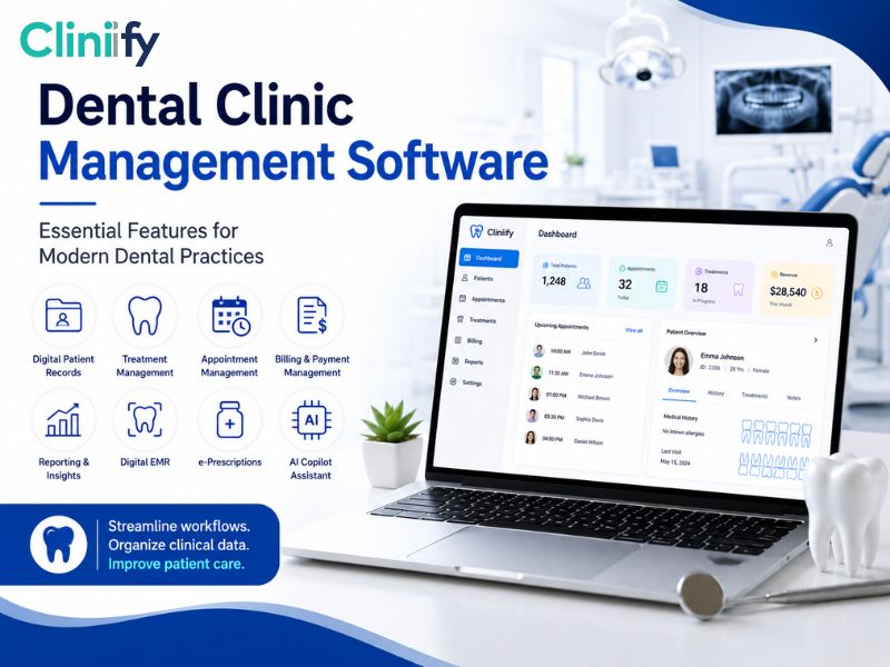 Dental clinic management software for modern dental practice and clinical data management
