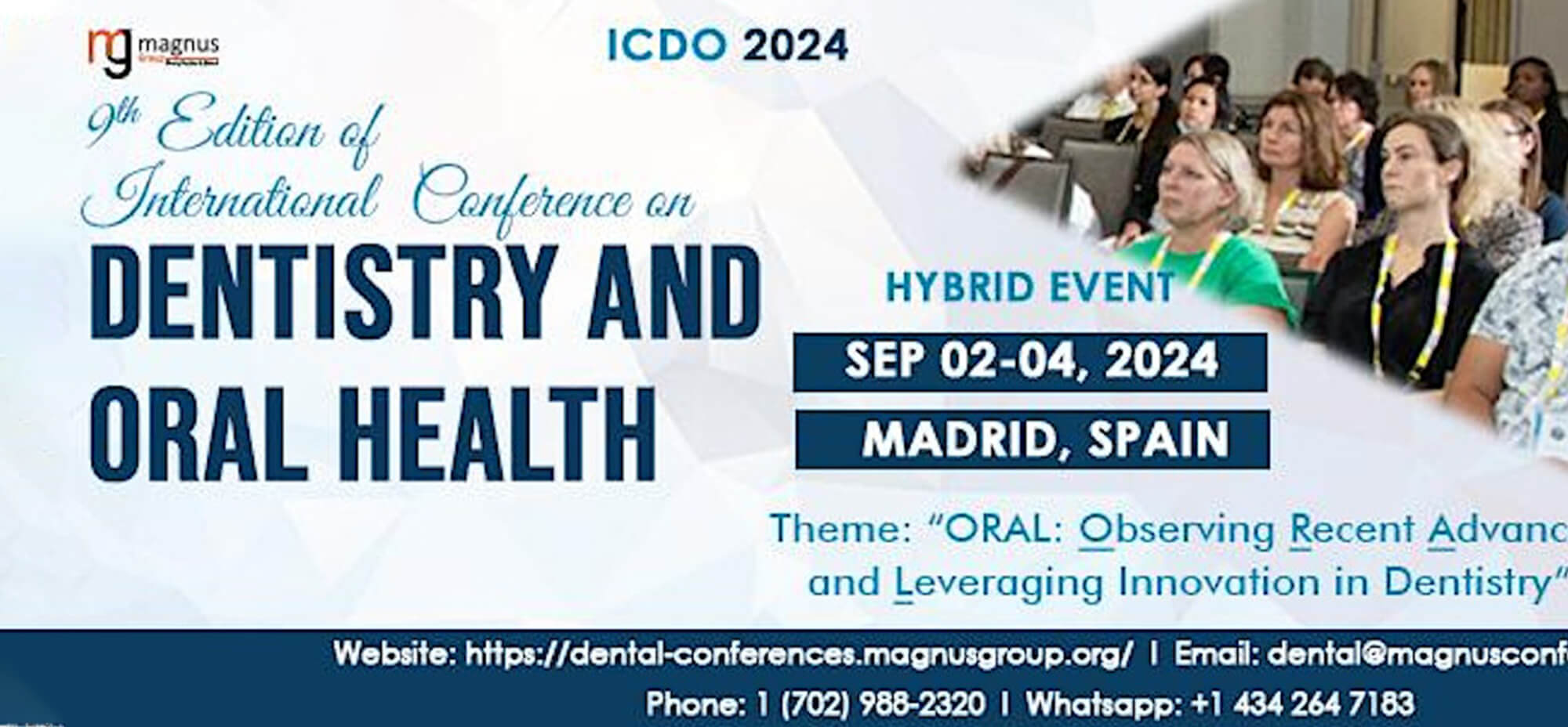 9th Edition of International Conference on Dentistry and Oral Health (ICDO)